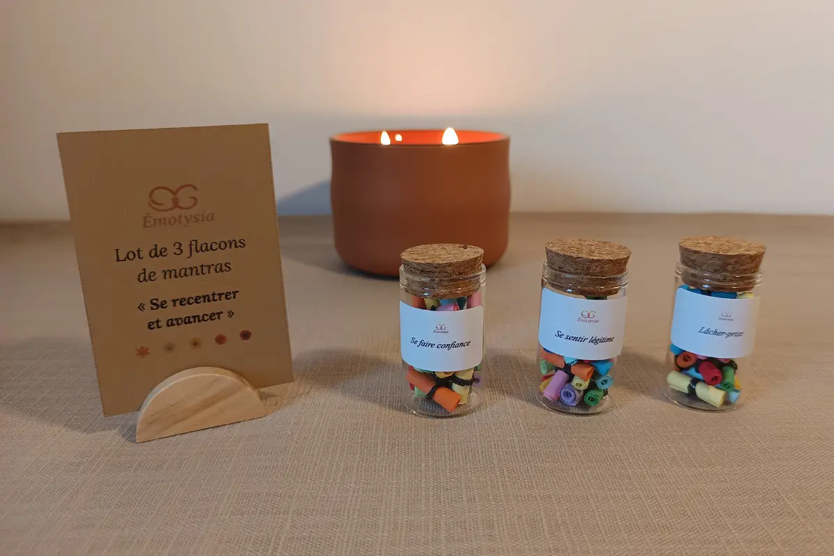 60 Mantras Émotions (Adultes) : Se recentrer et avancer – Je traverse une transition marquante