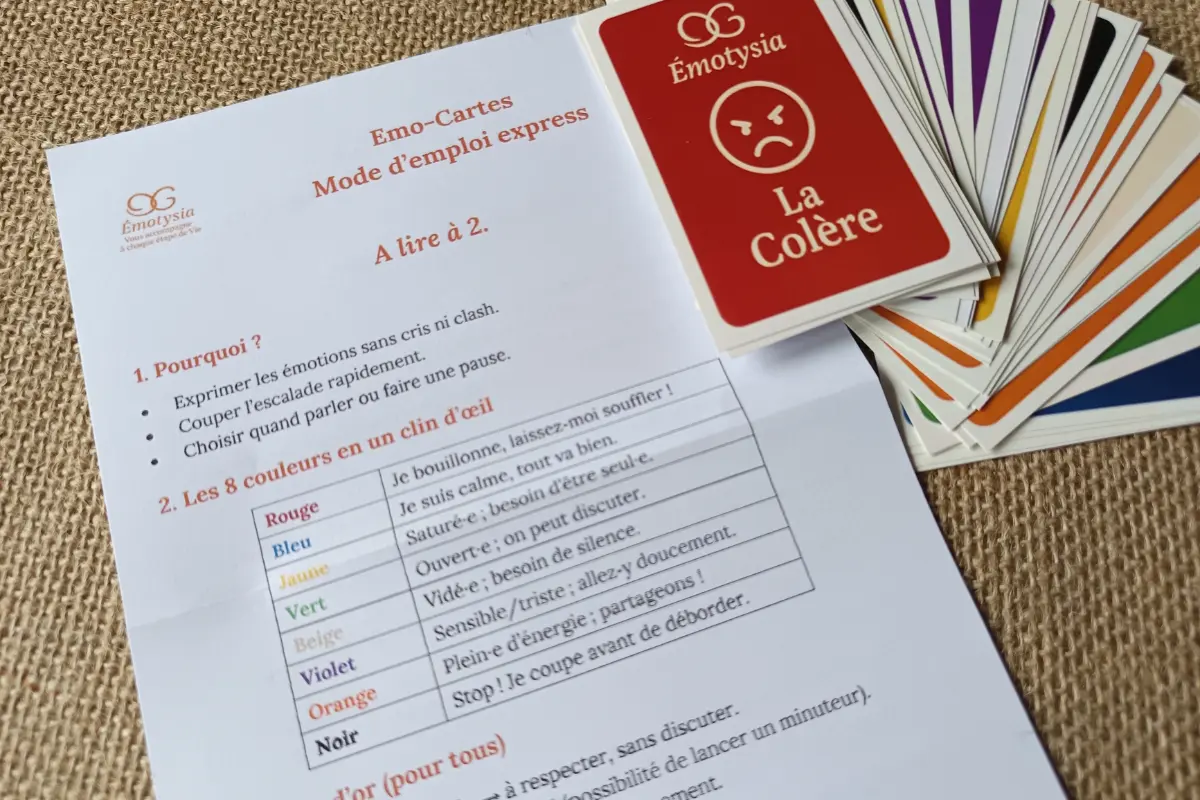 Émo-cartes Ado : Jeu de cartes émotions pour communiquer sans clash – Je veux mieux communiquer avec mon adolescent.e